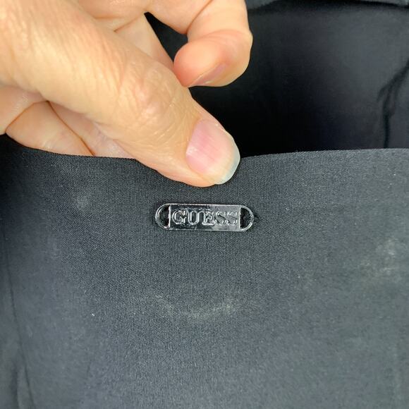 Guess Black Cutout Stretch Sheer Shoulders Bodycon Short Dress Size 9 - Picture 5 of 6